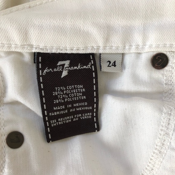 7 for All Mankind Roxanne White Skinny Jeans - Picture 6 of 7